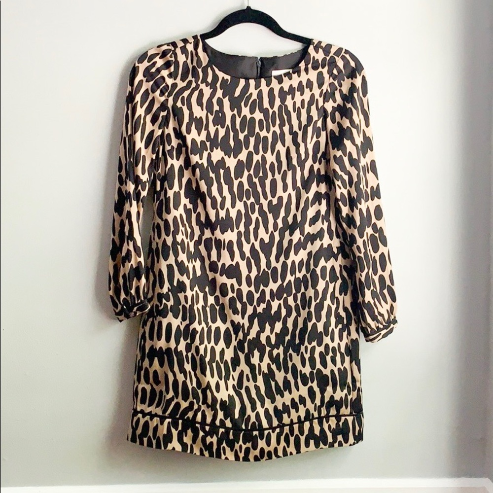 Loft Petite Animal Print Shift Dress